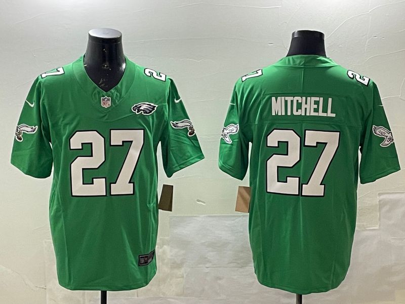 Men Philadelphia Eagles #27 Mitchell Green three generations 2025 Nike Vapor Limited NFL Jersey style 4->philadelphia eagles->NFL Jersey